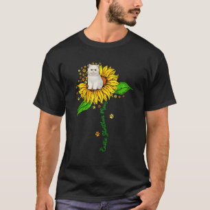 Camiseta Gata Mãe Exotic Shorthair Fofa Em Patas De Girasso