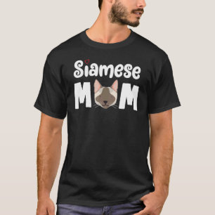 Camiseta Gata Mãe Siamesa - Gato Siames