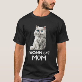 Camiseta Gata Mamãe GATO PERSA MÃE Amantes de Gatos Gato Pe