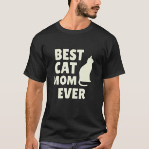 Camiseta Gata Melhor Mamãe Gata de Sempre com Minha Mãe Gat