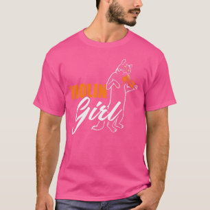 Camiseta Gata Musicista Tocando Violino Instrumento