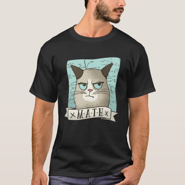 Camiseta Gata Odeia Gato de Matemática (Frente)