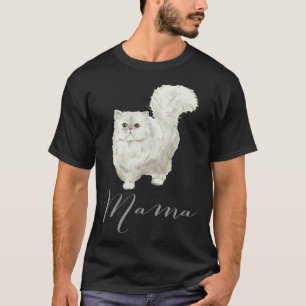 Camiseta Gata Persa Mamãe Gata Mãe Presente Gata Mamãe