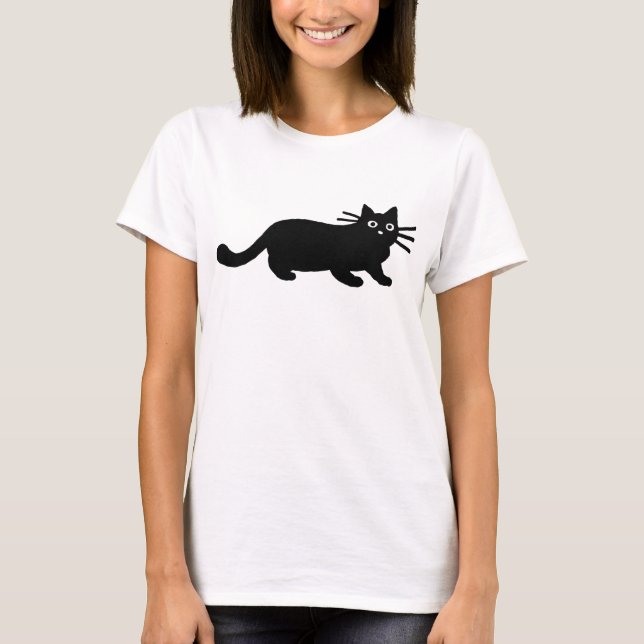 Camiseta Gata Preta (Frente)