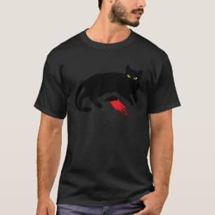 Camiseta Gata Preta Instintos Assassinos Rato Morto Punk Gó
