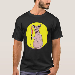Camiseta Gata que Gato Assustador - Gato Negro. Declarações