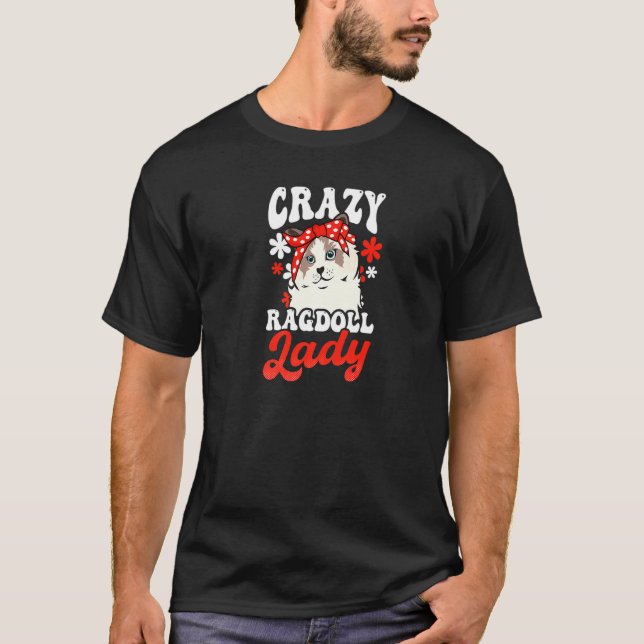 Camiseta Gata Ragdoll Louca Senhora Ragdoll (Frente)
