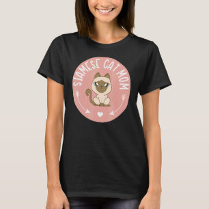 Camiseta Gata Siamesa Mãe Dona de Gata Siamesa