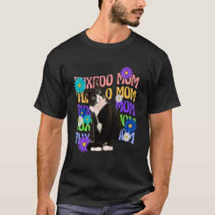 Camiseta Gata Tuxedo Mãe Retro Gatinho Groovy