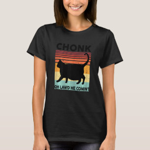 Camiseta Gatas Pretas Gordas Meme Gatinho Mãe Meow Feminino
