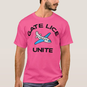 Camiseta Gate Lice Une Mensagem De Folheto Frequente Com Ca