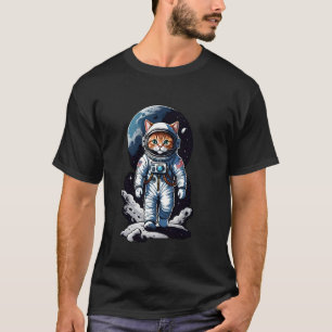 Camiseta Gatestronauta (#01) gato astronauta no espaço