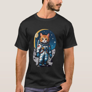 Camiseta Gatestronauta (#02) gato astronauta no espaço