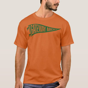 Camiseta Gateway Arch National Park Pennant Green