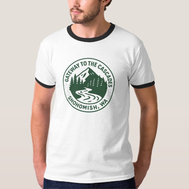Camiseta Gateway para as Cascades, Snohomish WA (Frente)