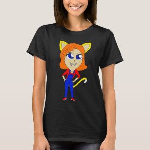 Camiseta gatinha chibi  