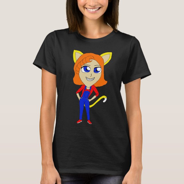 Camiseta gatinha chibi   (Frente)