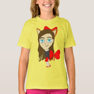 Camiseta gatinha chibi