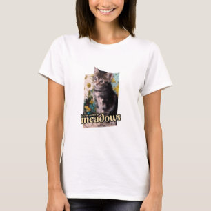 Camiseta Gatinho Adorável Vamos Dar um Passeio nos Prados