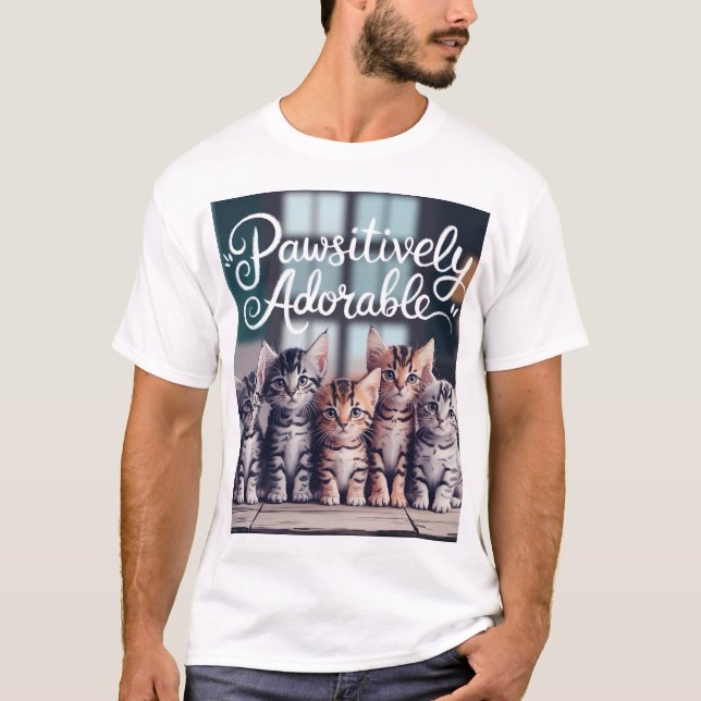Camiseta Gatinho Adorável - Vista seu Amor (Frente)