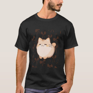 Camiseta Gatinho adormecido e engraçado do arco coqueteiro