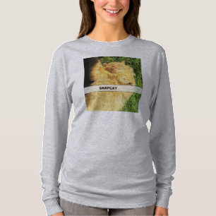 Camiseta Gatinho alaranjado Selfy de Snapcat