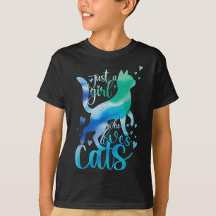 Camiseta Gatinho Apenas Uma Menina Que Ama Gatos, Gato Boni