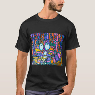 Camiseta Gatinho Arco-Íris