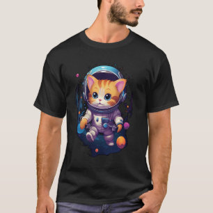 Camiseta Gatinho Astronauta Gato Cataronauta Gato Lover Grá