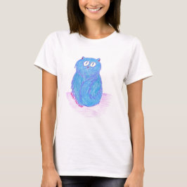 Camiseta Gatinho Azul