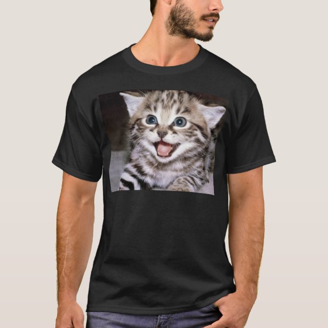 Camiseta Gatinho bonito (Frente)
