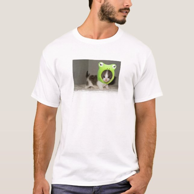 Camiseta gatinho bonito (Frente)