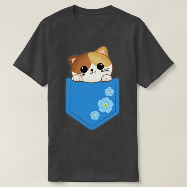 Camiseta Gatinho bonito em um soquete (Frente do Design)