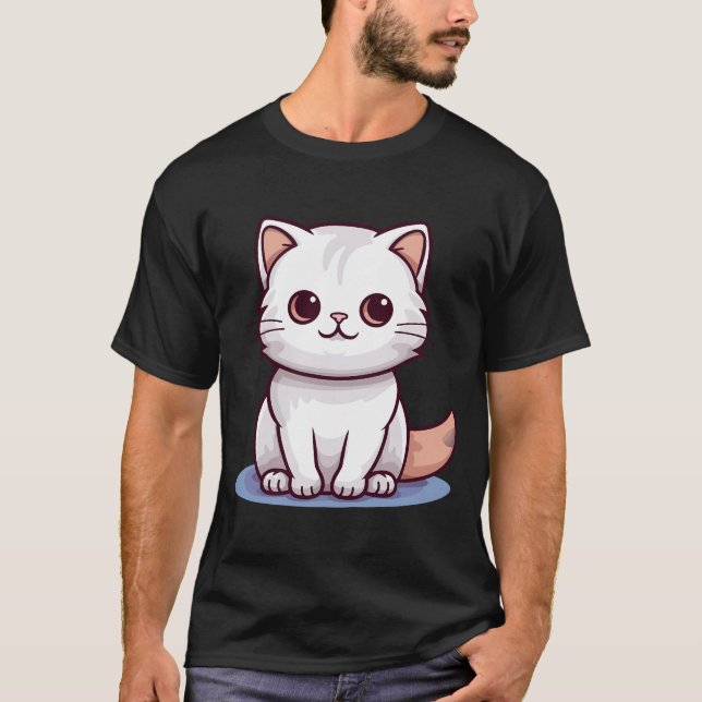 Camiseta Gatinho bonito - Gato de tater (Frente)