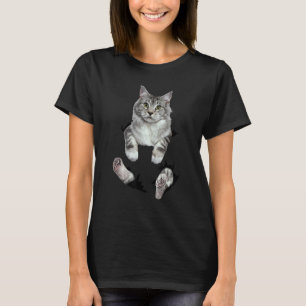 Camiseta Gatinho Ca Branco Gato Fofinho
