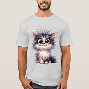 Camiseta Gatinho caprichoso fofo