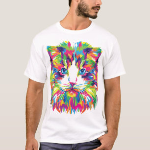 Camiseta Gatinho Cara De Gato Design- 21908