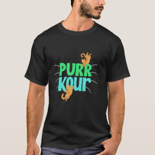 Camiseta Gatinho Cat Parkour PURR Gatinho KOUR Funny Cat Lo