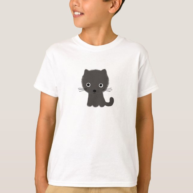 Camiseta Gatinho cinzento (Frente)