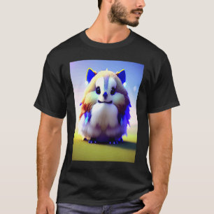 Camiseta Gatinho Coelho Coelhinho Gato Azul Branco Extra Fo
