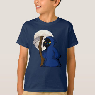 Camiseta Gatinho da ceifeira e t-shirt pequenos da lua