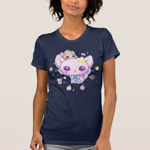 Camiseta Gatinho da estrela de Kawaii com o t-shirt bonito
