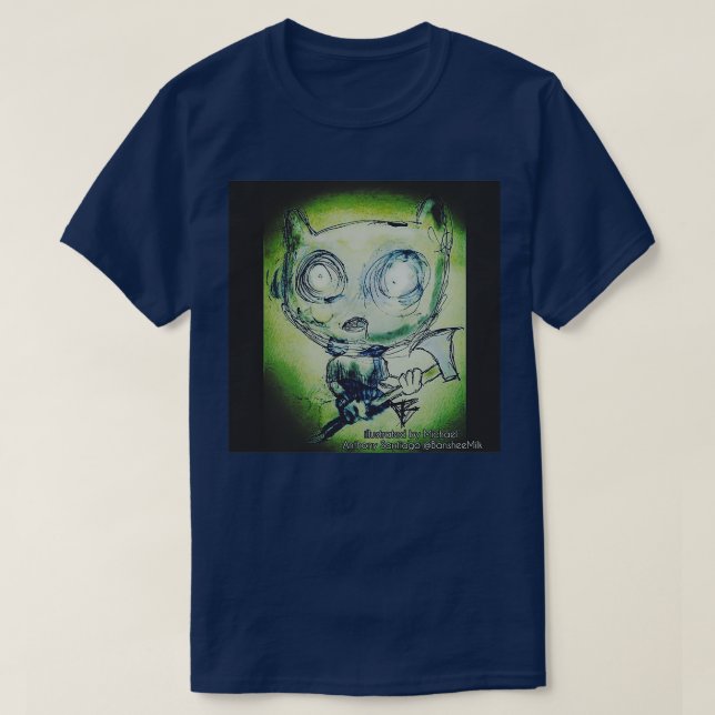 Camiseta Gatinho da Killer (Frente do Design)