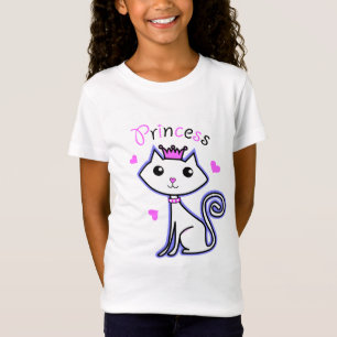Camiseta gatinho da princesa