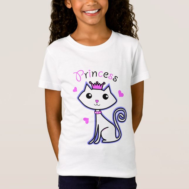 Camiseta gatinho da princesa (Frente)