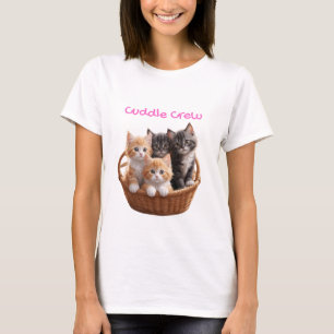 Camiseta Gatinho Da Tripulação