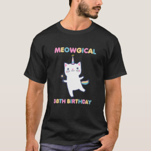 Camiseta Gatinho de 38 anos, 38 anos, medíocre, Gato de 38 