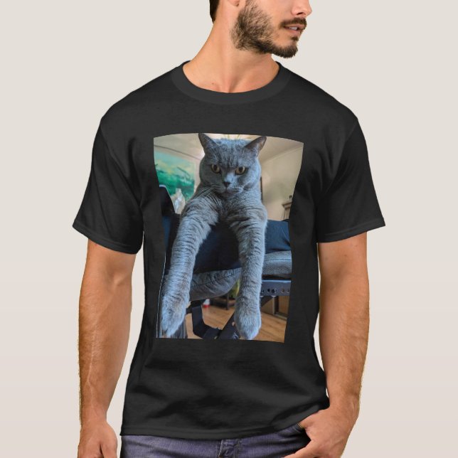 Camiseta Gatinho de Amarragem de Shorthair Britânico (Frente)