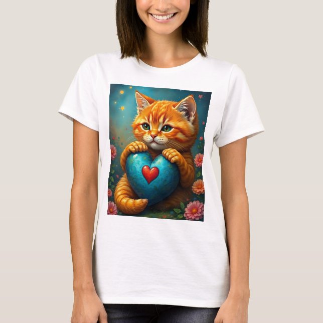 Camiseta Gatinho de amor (Frente)