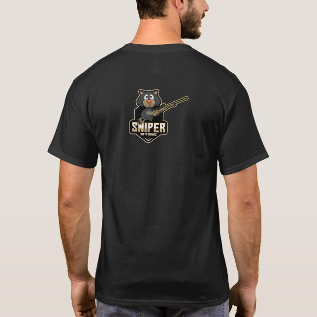 Camiseta Gatinho de atirador T-Shirt (Verso)